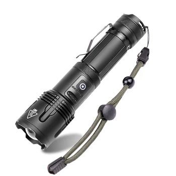USB Rechargeable XHP99 LED Flashlight 5 Modes Zoomable 60000 Lumens Torch Strong Light Flashlight Low Light Flashlight
USB Rechargeable XHP99 LED Flashlight 5 Modes Zoomable 60000 Lumens Torch Strong Light Flashlight Low Light Flashlight