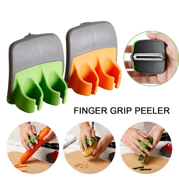 1PC Kitchen Peeler with Finger Grips for Peeling Fruits Potato Carrot Cucumber Slicer Vegetable Shredder Blade Zesters
1PC Kitchen Peeler with Finger Grips for Peeling Fruits Potato Carrot Cucumber Slicer Vegetable Shredder Blade Zesters