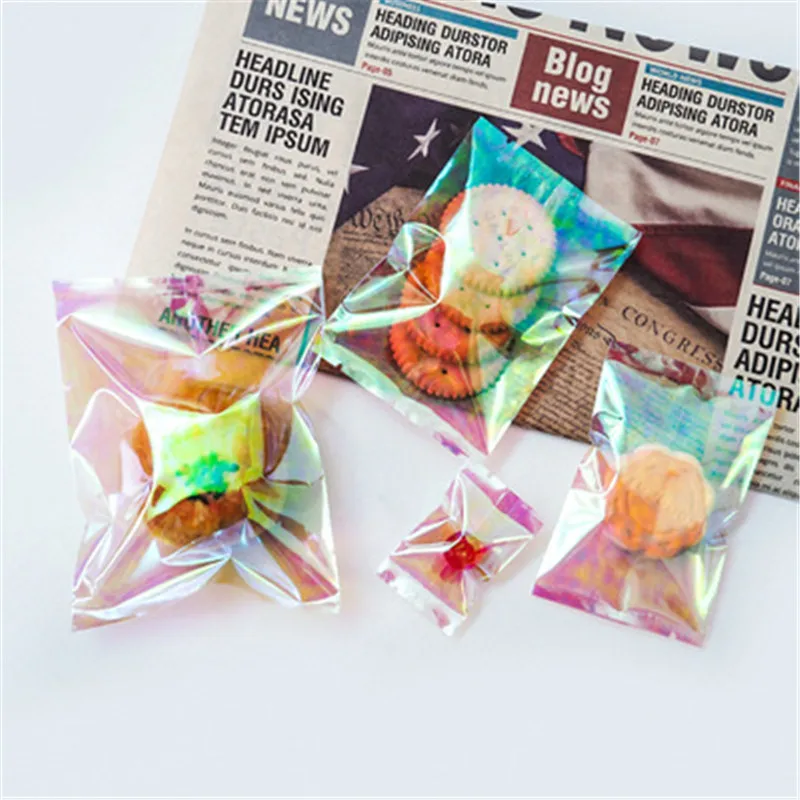 100Pcs Packing Bag Laser Transparent Small Plastic Biscuit Snack Candy Machine Seal Baking Gift Bag For Wedding Party Decoration
100Pcs Packing Bag Laser Transparent Small Plastic Biscuit Snack Candy Machine Seal Baking Gift Bag For Wedding Party Decoration