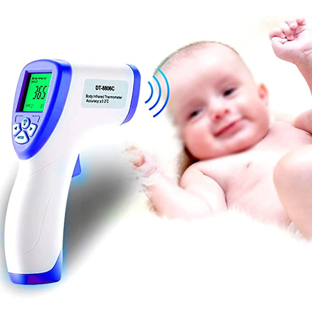 Digital Infrared Forehead Thermometer Non-Contact Digital Thermometer with Fever Alert Function for Baby Adults
Digital Infrared Forehead Thermometer Non-Contact Digital Thermometer with Fever Alert Function for Baby Adults