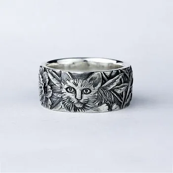Original Design Vintage Cat Mouse Carved Rings for Women Men Thai Animals Tail Ring Fine fashion Jewelry
Original Design Vintage Cat Mouse Carved Rings for Women Men Thai Animals Tail Ring Fine fashion Jewelry