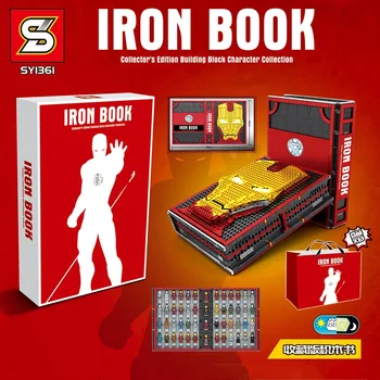 Building Blocks Collection Edition Iron Man Storage Book Revenge League Doll Hand-made Model Assembled Toys
Building Blocks Collection Edition Iron Man Storage Book Revenge League Doll Hand-made Model Assembled Toys