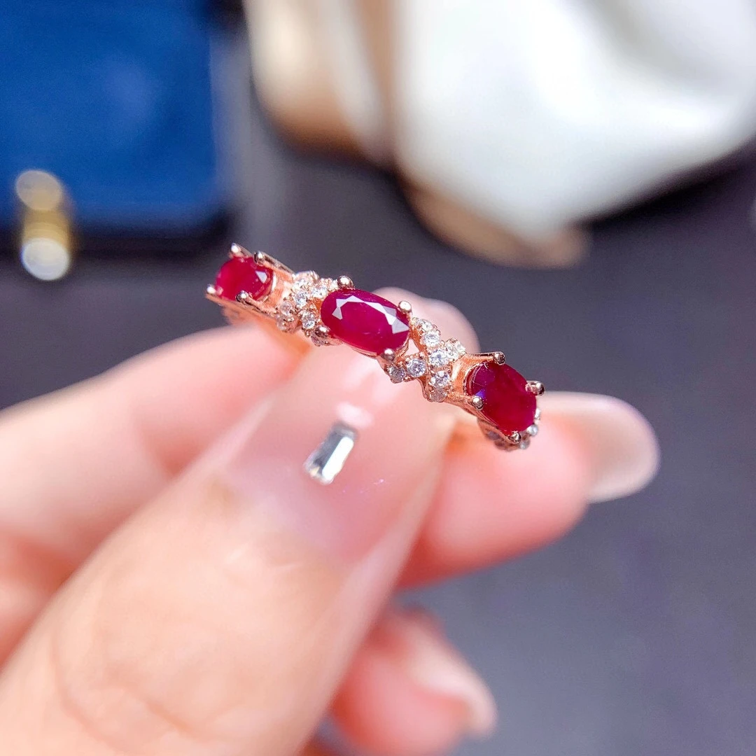 New Ruby Ring for Women Jewelry Natural Gem Real 925 Silver Gold Plated Birthday Party Engagement Gift Birthstone Limited Sale
New Ruby Ring for Women Jewelry Natural Gem Real 925 Silver Gold Plated Birthday Party Engagement Gift Birthstone Limited Sale