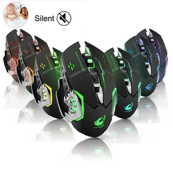 Rechargeable 2.4G Wireless Gaming Mouse Silent LED Backlit 2400DPI 6 Buttons Optical Mice With USB Receiver For PC Laptop
Rechargeable 2.4G Wireless Gaming Mouse Silent LED Backlit 2400DPI 6 Buttons Optical Mice With USB Receiver For PC Laptop