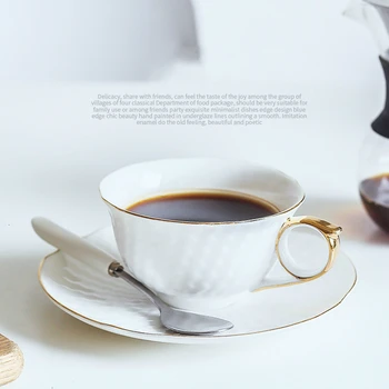 Black Tea TeaCup Ceramic Coffee Cup Saucer European Simplicity Phnom Penh Espresso Cappuccino Latte Cafe Household Tea Mugs 
Black Tea TeaCup Ceramic Coffee Cup Saucer European Simplicity Phnom Penh Espresso Cappuccino Latte Cafe Household Tea Mugs