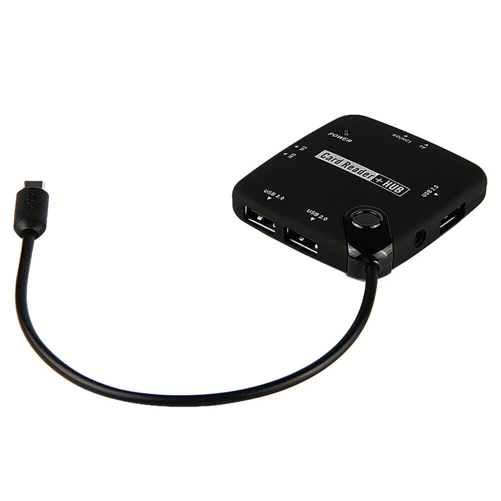 Portable File OTG Card Reader Adapter Micro USB 2.0 HUB Accessories Universal Exteral Cell Phone Transfer Charge Plug And Play
Portable File OTG Card Reader Adapter Micro USB 2.0 HUB Accessories Universal Exteral Cell Phone Transfer Charge Plug And Play