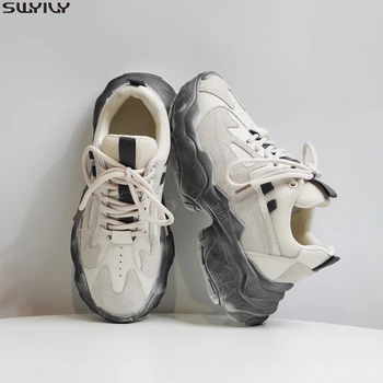SWYIVY PU Wedge Shoes For Women Chunky Sneakers Shallow Spring 2020 Casual Shoes Women Breathbale EVA Ladies Shoe Warm Sneakers
SWYIVY PU Wedge Shoes For Women Chunky Sneakers Shallow Spring 2020 Casual Shoes Women Breathbale EVA Ladies Shoe Warm Sneakers