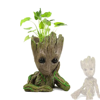 New Baby Groot Flowerpot Flower Pot Planter Action Figures Toy Tree Man Cute Model Toy Pen Pot Holder Plants Pot Flowerpot Deocr 
New Baby Groot Flowerpot Flower Pot Planter Action Figures Toy Tree Man Cute Model Toy Pen Pot Holder Plants Pot Flowerpot Deocr