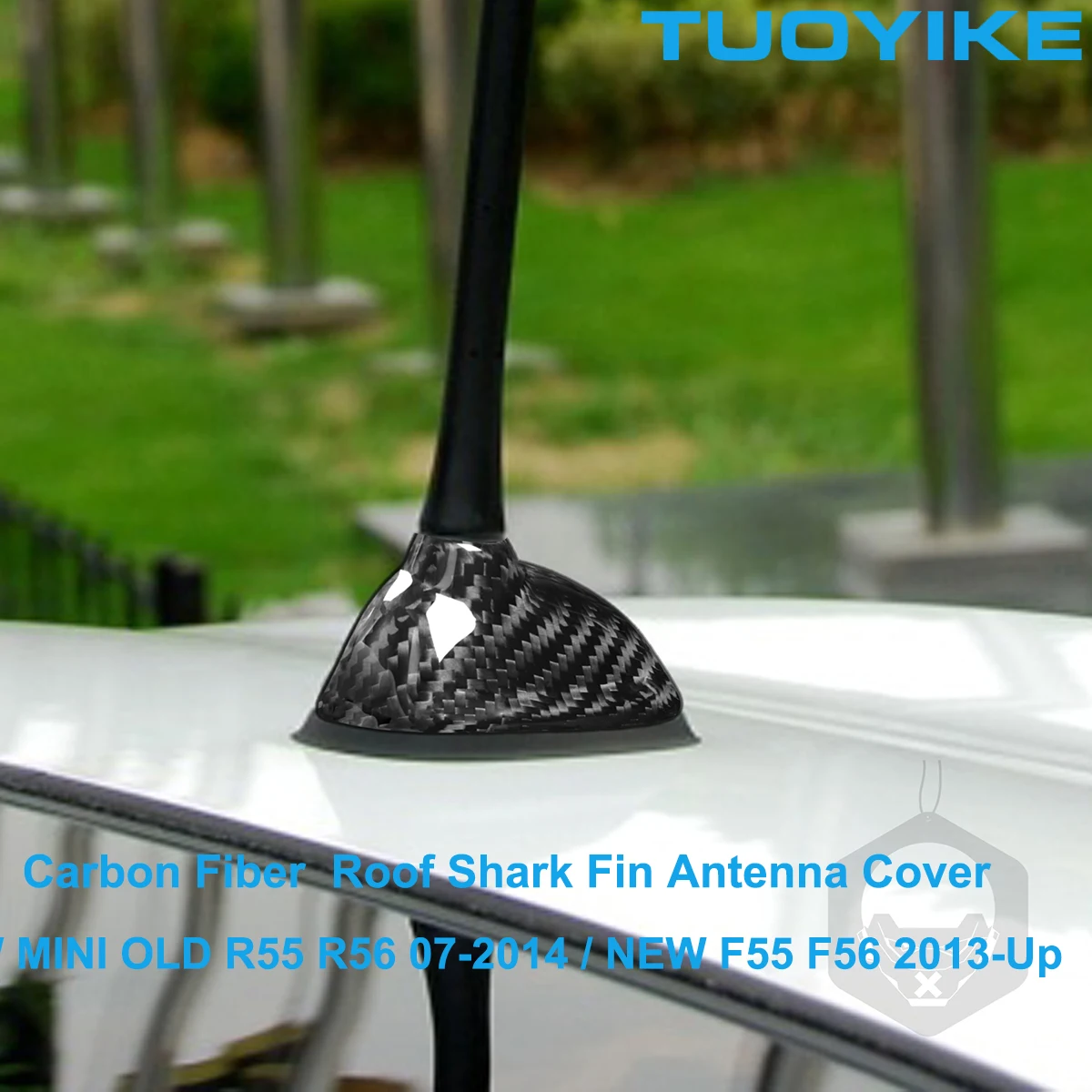 For BMW MINI Cooper R55 R56 2007-14 / F55 F56 Accessories Car Styling Carbon Fiber Roof Shark Fin Antenna Cover Trims Sticker
For BMW MINI Cooper R55 R56 2007-14 / F55 F56 Accessories Car Styling Carbon Fiber Roof Shark Fin Antenna Cover Trims Sticker