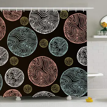 Shower Curtain Set with Hooks 72x72 Vintage Modern Flower Abstract Pattern Design Round Swirl Thin Elements Backdrop Flourish
Shower Curtain Set with Hooks 72x72 Vintage Modern Flower Abstract Pattern Design Round Swirl Thin Elements Backdrop Flourish