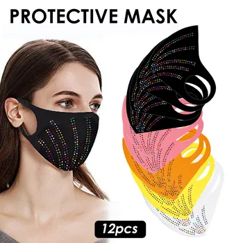 Adult Ice Face Mask 12PCS faceMask Washable Anti-spitting Protective Face Cover Mask mascararilla reutilizable face mask fashion
Adult Ice Face Mask 12PCS faceMask Washable Anti-spitting Protective Face Cover Mask mascararilla reutilizable face mask fashion