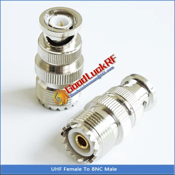 BNC Q9 To UHF PL259 SO239 Cable Connector Socket BNC Male to UHF Female Jack Nickel Plated Brass Straight Coaxial RF Adapters
BNC Q9 To UHF PL259 SO239 Cable Connector Socket BNC Male to UHF Female Jack Nickel Plated Brass Straight Coaxial RF Adapters