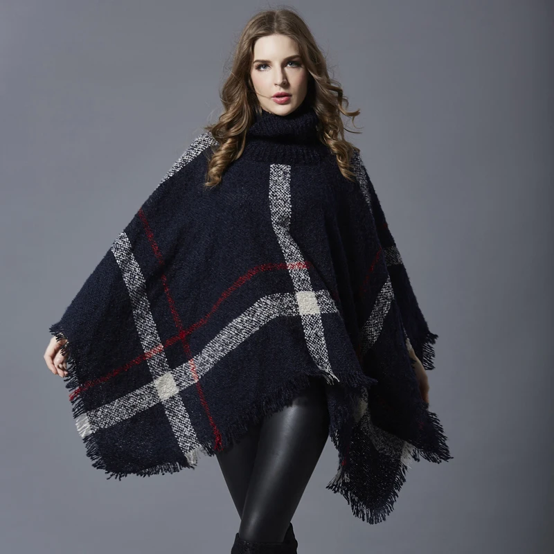 Zoki Winter Turtleneck Sweater Fashion Batwing Sleeve Striped Tassel Pullover Knit Shawl Casual Autumn Oversized Wrap Sweater
Zoki Winter Turtleneck Sweater Fashion Batwing Sleeve Striped Tassel Pullover Knit Shawl Casual Autumn Oversized Wrap Sweater