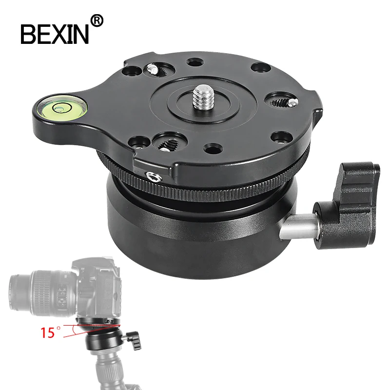 BEXIN panning leveling base tripod head camera stand adjusting head with with bubble level for dslr camear tripod
BEXIN panning leveling base tripod head camera stand adjusting head with with bubble level for dslr camear tripod