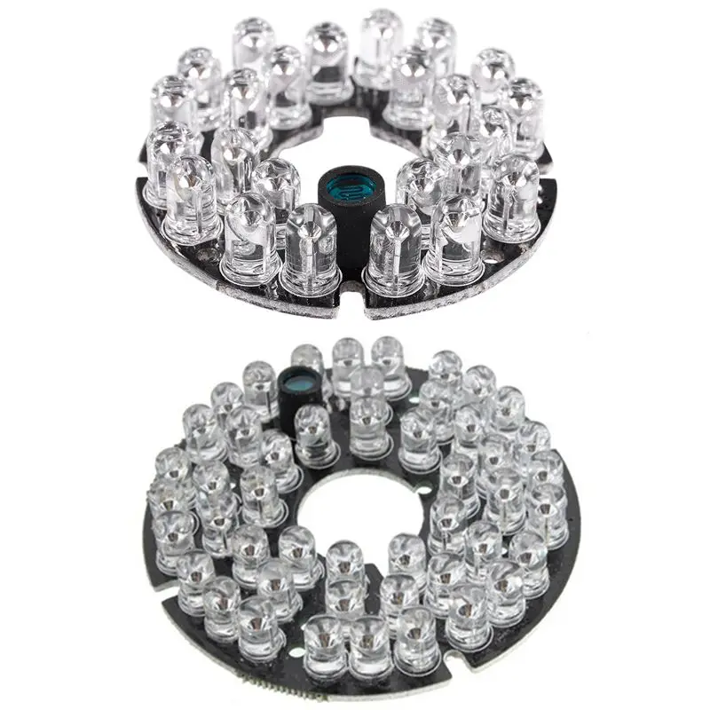 2 шт., инфракрасная лампа для камеры видеонаблюдения, 10 мил, 90 градусов, 5 мм, 24 светодиодный Ода и 48 Светодиодный Дов
2 шт., инфракрасная лампа для камеры видеонаблюдения, 10 мил, 90 градусов, 5 мм, 24 светодиодный Ода и 48 Светодиодный Дов