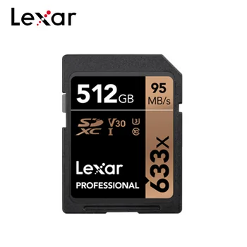 

Lexar SD Card 512GB UHS-I Memory Card Flash Card V30 High Speed Up To Max 95M/s Class10 633x 100% Original For Camera