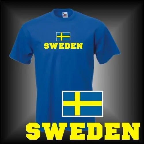 2019 Fashion O Neck Men T Shirt Schweden (Sweden) T Shirt S M L Xl Xxl (Wms02 55)