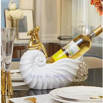 Creative Resin Shell Conch Woman Desktop Storage Modern Home Wine Rack Crafts Table Furnishing Room Decoration Accessories
Creative Resin Shell Conch Woman Desktop Storage Modern Home Wine Rack Crafts Table Furnishing Room Decoration Accessories