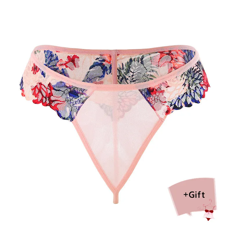 

Sexy Panties Erotic G-String Lace Printing transparent temptation thong Hollow Private G-String Erotic Women Bikini Sexy panties