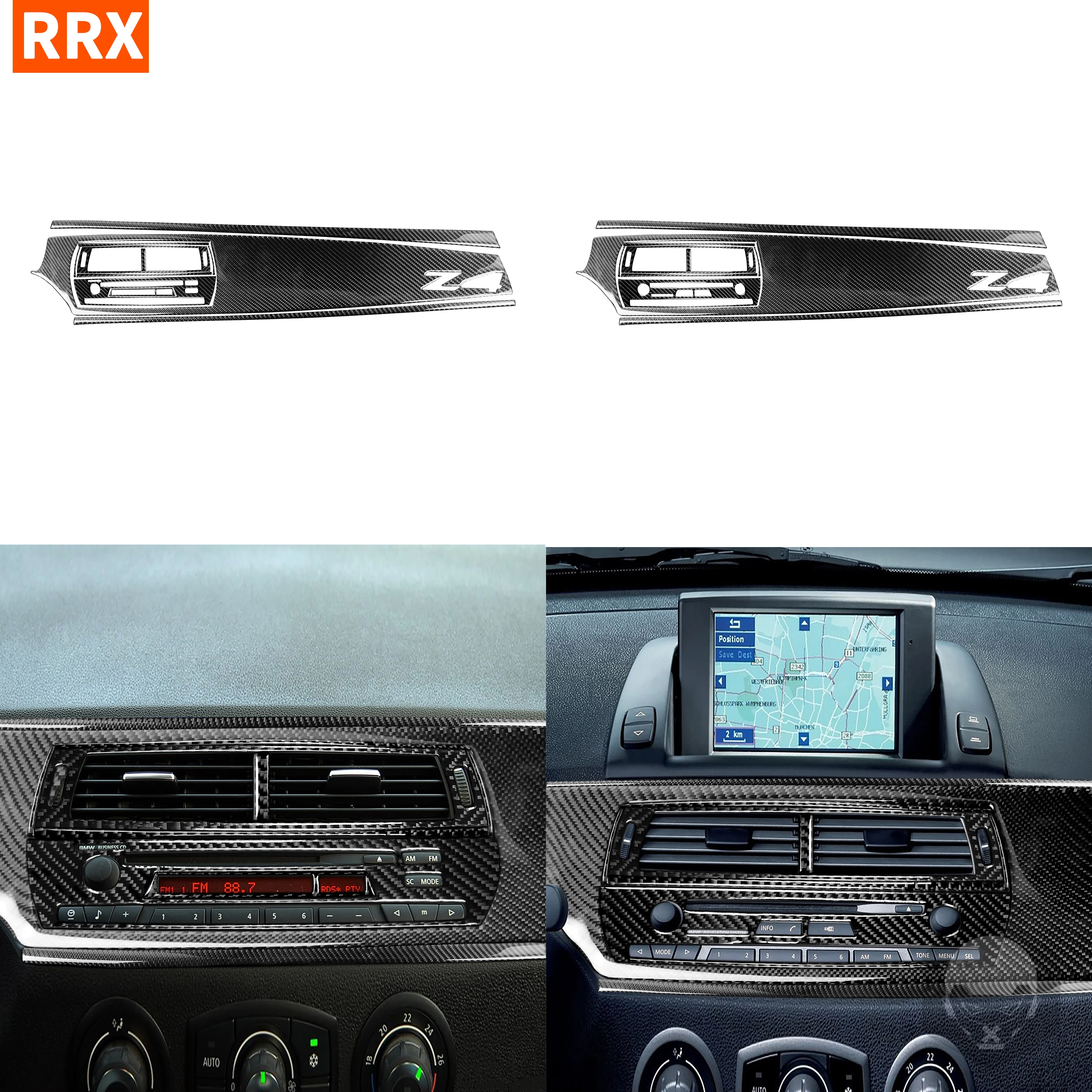 For BMW Z4 E85 2003-2008 Black Color Carbon Fiber Stickers Air Outlet Frame Radio Dashboard Panel Interiors Car Accessories
For BMW Z4 E85 2003-2008 Black Color Carbon Fiber Stickers Air Outlet Frame Radio Dashboard Panel Interiors Car Accessories