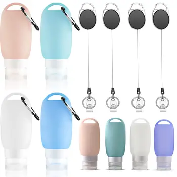 40/60ml Portable Silicone Leak-proof Travel Bottles Toiletry Shampoo with Keychain Hook Refillable Bottles Cosmetic Container
40/60ml Portable Silicone Leak-proof Travel Bottles Toiletry Shampoo with Keychain Hook Refillable Bottles Cosmetic Container