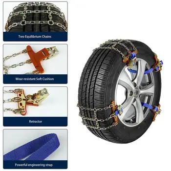 Car Tire Anti-skid Steel Chain Winter Spikes For Car Tires Clip-on Chain For Auto Car Truck SUV Universal Tire Accessories
Car Tire Anti-skid Steel Chain Winter Spikes For Car Tires Clip-on Chain For Auto Car Truck SUV Universal Tire Accessories