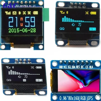 

0.96 inch oled serial blue yellow white OLED display module LCD display board GND SPI I2C for Arduino