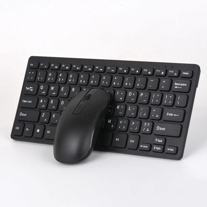 Arabic Wireless Keyboard And Mouse Set 2.4GHz Wireless Slim Keyboard with Multimedia Buttons 78 Keys PC Mouse for Study Office
Arabic Wireless Keyboard And Mouse Set 2.4GHz Wireless Slim Keyboard with Multimedia Buttons 78 Keys PC Mouse for Study Office