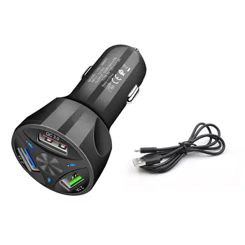 Mini Car Charger 3-Port USB QC 3.0 Fast Charging for DJI Mavic Mini Drone Remote Control 12-32V Car Charger Adapter For Phones 
Mini Car Charger 3-Port USB QC 3.0 Fast Charging for DJI Mavic Mini Drone Remote Control 12-32V Car Charger Adapter For Phones