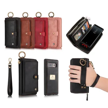 Multifunction Leather Case For Samsung Galaxy Note 10 Plus S10 S9 Plus S8 S7 Edge Note 8 Note 9 Removable Zipper Handbag EEMIA
Multifunction Leather Case For Samsung Galaxy Note 10 Plus S10 S9 Plus S8 S7 Edge Note 8 Note 9 Removable Zipper Handbag EEMIA
