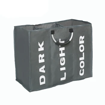 4PCS / LOT Portable 3 Section Laundry Basket Organize Storage Clothes Laundry Bin Toy Hamper 
4PCS / LOT Portable 3 Section Laundry Basket Organize Storage Clothes Laundry Bin Toy Hamper