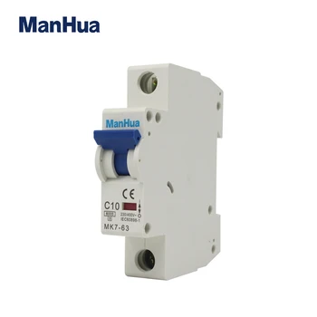 Manhua AC Miniature Circuit Breake MK7-63 C10 1P 8000 times Use Time Persistence Disjunctor Surge Protector
Manhua AC Miniature Circuit Breake MK7-63 C10 1P 8000 times Use Time Persistence Disjunctor Surge Protector