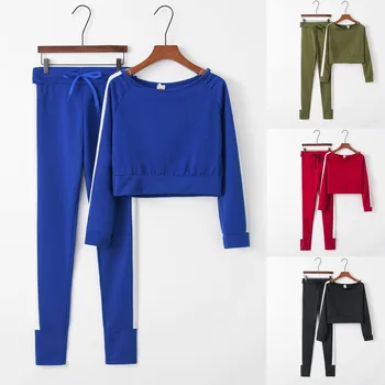 Tracksuit women 2 piece set women's sweat suit костюм женский костюмы usual Solid Color Hooded Long sleeve O-neck Sweatshirt #3 
Tracksuit women 2 piece set women's sweat suit костюм женский костюмы usual Solid Color Hooded Long sleeve O-neck Sweatshirt #3