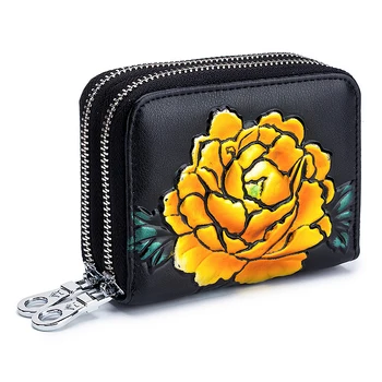 New Double Zipper Wallets Accordion Multi Slots Large Capacity Card Holder Wallet Rose Painting Pattern Coin Purse Lady Carteira
New Double Zipper Wallets Accordion Multi Slots Large Capacity Card Holder Wallet Rose Painting Pattern Coin Purse Lady Carteira