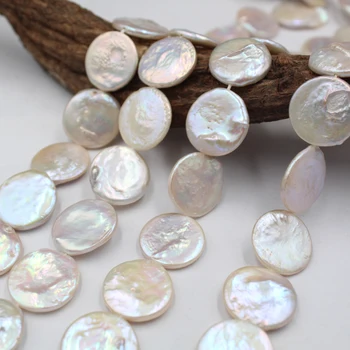 The Best-Selling Natural Baroque Pearl 17-18mm Large Round Button Pearls Handmade DIY-Shaped Pearl White Beads Natural White 
The Best-Selling Natural Baroque Pearl 17-18mm Large Round Button Pearls Handmade DIY-Shaped Pearl White Beads Natural White