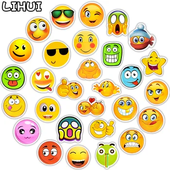 

50 PCS Cute Expression Stickers Smile Anger Laugh Cry Funny Face Sticker for Skateboard Laptop Luggage Bike Car Decal Kids Toys