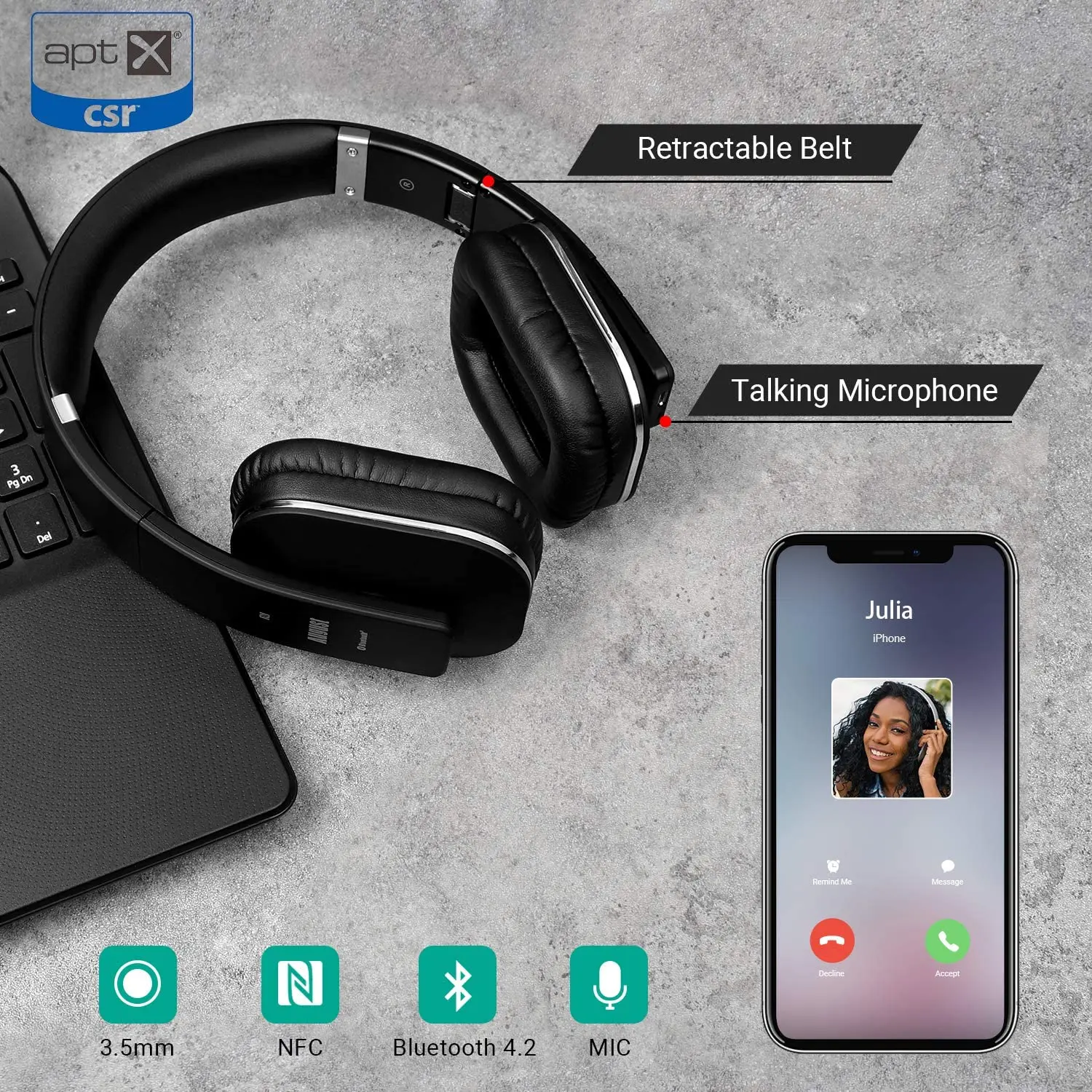 August EP650 новая версия популярных беспроводных Bluetooth наушников с приложением для