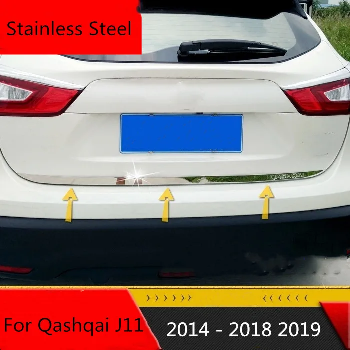Fit For Nissan Qashqai j11 2014-2018 2019 Rear Tail Door Sticker Stainless Steel Back Door Tailgate Trim Car Styling Accessories
Fit For Nissan Qashqai j11 2014-2018 2019 Rear Tail Door Sticker Stainless Steel Back Door Tailgate Trim Car Styling Accessories