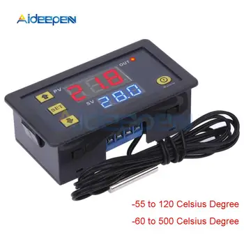 K-type Thermocouple Thermometer Thermostat -60°C~ 500°C Digital Temperature Controller Heating Cooling Switch NTC Sensor W3230
K-type Thermocouple Thermometer Thermostat -60°C~ 500°C Digital Temperature Controller Heating Cooling Switch NTC Sensor W3230