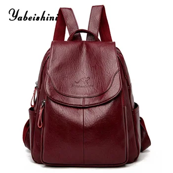 Highquality leather backpack for women Travel backpack large capacity mochila feminina female Boutique Female backpack sac a dos 
Highquality leather backpack for women Travel backpack large capacity mochila feminina female Boutique Female backpack sac a dos