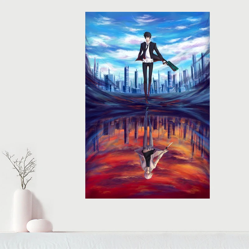 Custom Canvas Wall Decor Psycho Pass Poster Cloth Fabric Posters And prints Home Painting | Дом и сад