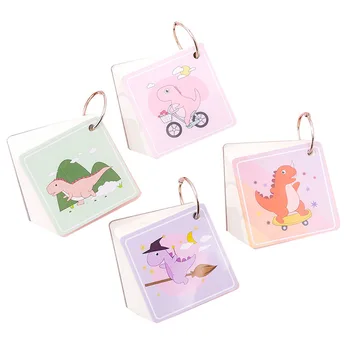 Kawaii Dinosaur Flash Cards Study Binder Ring Cute Cartoon Easy Flip Memo Pad Mini Notebook Planner School Office Stationary
Kawaii Dinosaur Flash Cards Study Binder Ring Cute Cartoon Easy Flip Memo Pad Mini Notebook Planner School Office Stationary