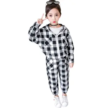 Girls Clothing Sets 2020 Children Active Hooded Jackets Plaid Coat And Pant Set Kids Clothing High Quality Sports Suit Tracksuit
Girls Clothing Sets 2020 Children Active Hooded Jackets Plaid Coat And Pant Set Kids Clothing High Quality Sports Suit Tracksuit