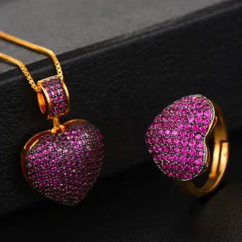 missvikki Romantic Sweet Full Mini CZ Heart Bracelet Earrings Ring Jewelry Set for Bridal Wedding Daily Party Show Jewelry 
missvikki Romantic Sweet Full Mini CZ Heart Bracelet Earrings Ring Jewelry Set for Bridal Wedding Daily Party Show Jewelry