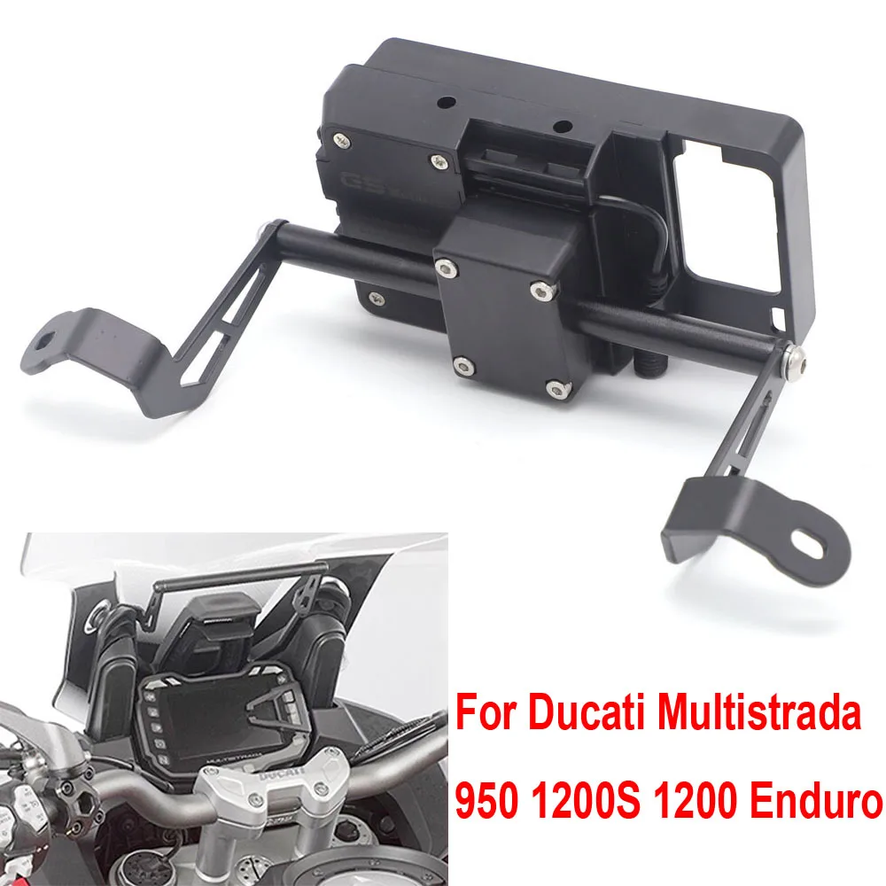GPS Smart Phone Navigation Mount Mounting Bracket Adapter Holder For Ducati Multistrada 950 1200S 1200 Enduro 2015 2016 2017 | Автомобили