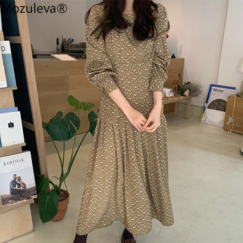 Mozuleva Vintage Floral Print O-neck Long Women Dress Full Sleeve Slim Waist Female Pleated Dress Elegant Party Vestidos Femme
Mozuleva Vintage Floral Print O-neck Long Women Dress Full Sleeve Slim Waist Female Pleated Dress Elegant Party Vestidos Femme