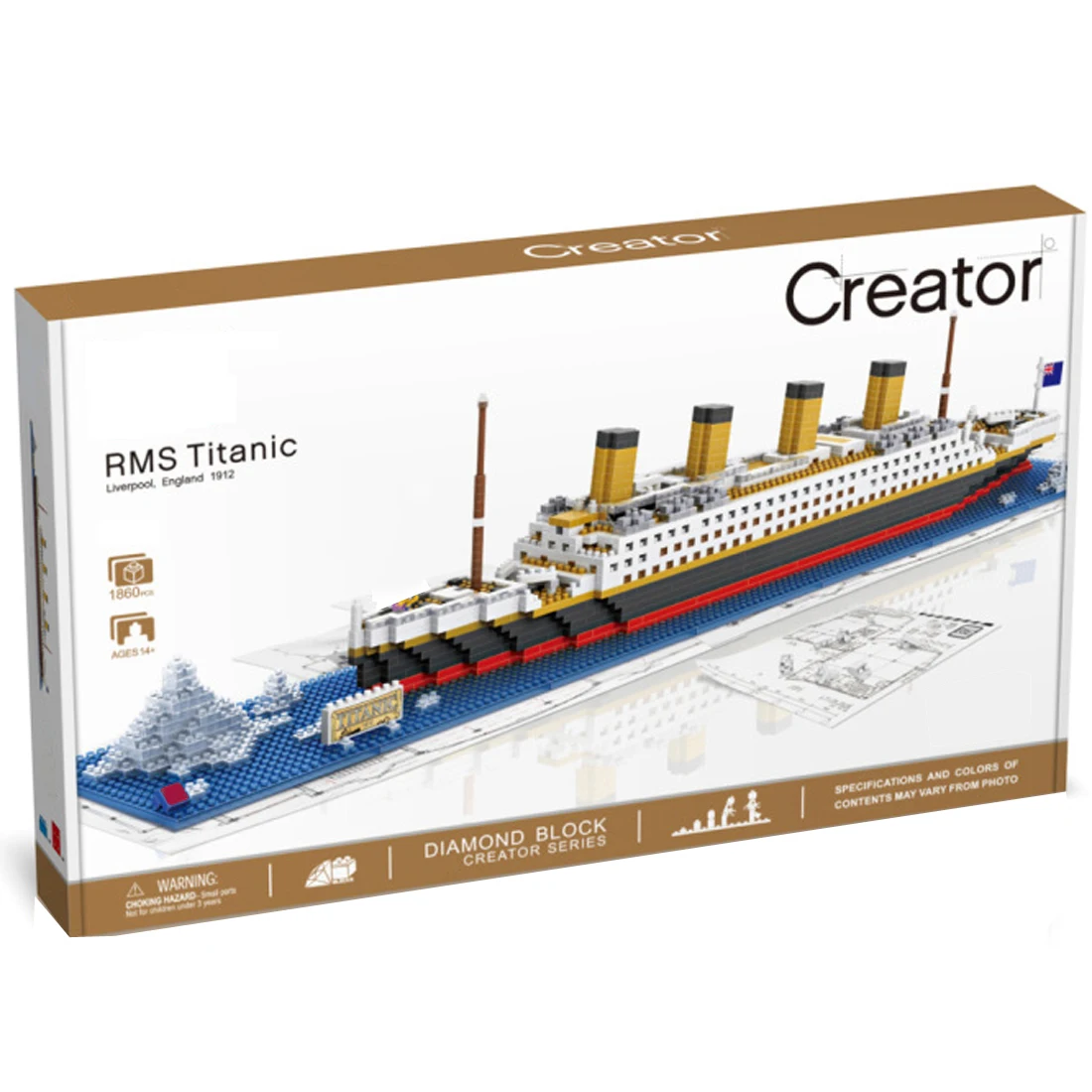 hot LegoINGlys technic creators Classic movie Deluxe Cruise Titanic ship model mini micro diamond building blocks bricks toys
hot LegoINGlys technic creators Classic movie Deluxe Cruise Titanic ship model mini micro diamond building blocks bricks toys