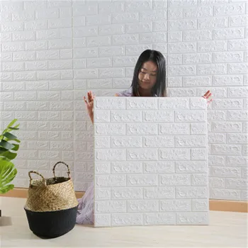 1pc 70*15CM DIY Self-Adhensive 3D Brick Wall Sticker Living Room Decor Foam Waterproof Wall Covering Wallpaper For TV Background
1pc 70*15CM DIY Self-Adhensive 3D Brick Wall Sticker Living Room Decor Foam Waterproof Wall Covering Wallpaper For TV Background