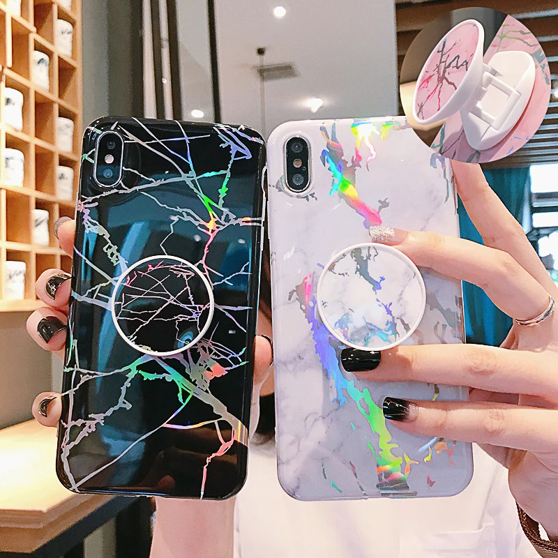 For iPhone XR 8 XS XSMax X 6 6S 7 Plus Case Glossy Phone Cases For iPhone 11 Pro Max Cover Marble Grip Stand Holder Funda Coque
For iPhone XR 8 XS XSMax X 6 6S 7 Plus Case Glossy Phone Cases For iPhone 11 Pro Max Cover Marble Grip Stand Holder Funda Coque