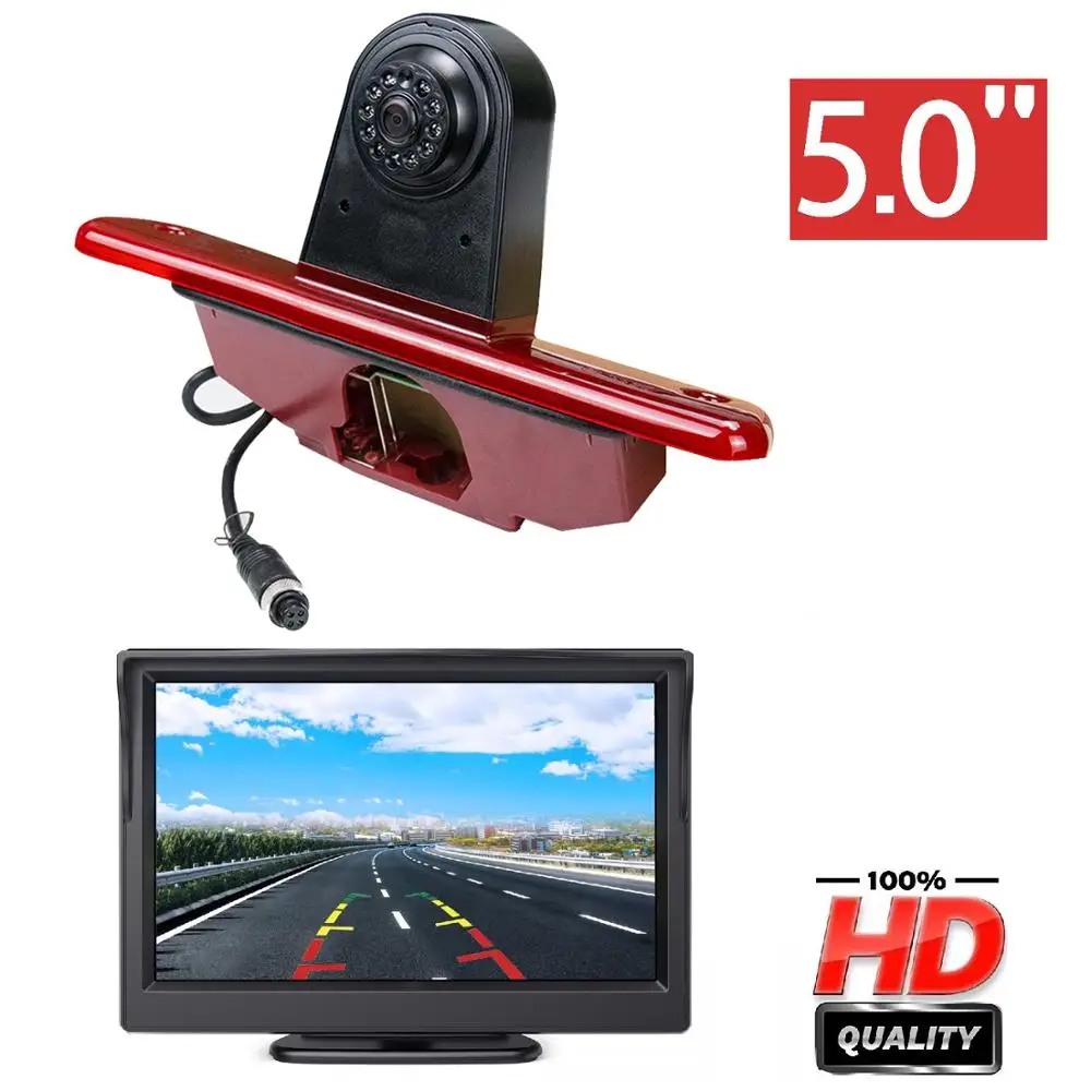 Freezzmi E9 HD Car Brake Light Rear View Camera for Fiat Scudo Citroen Jumpy Peugeot Expert Toyota Proace + 5 inch Monitor Kit
Freezzmi E9 HD Car Brake Light Rear View Camera for Fiat Scudo Citroen Jumpy Peugeot Expert Toyota Proace + 5 inch Monitor Kit